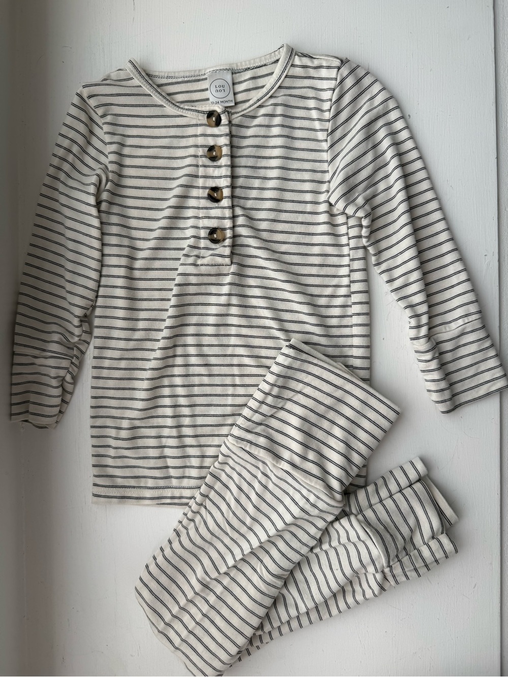Lou Lou & Co top & bottom set, striped